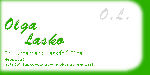 olga lasko business card